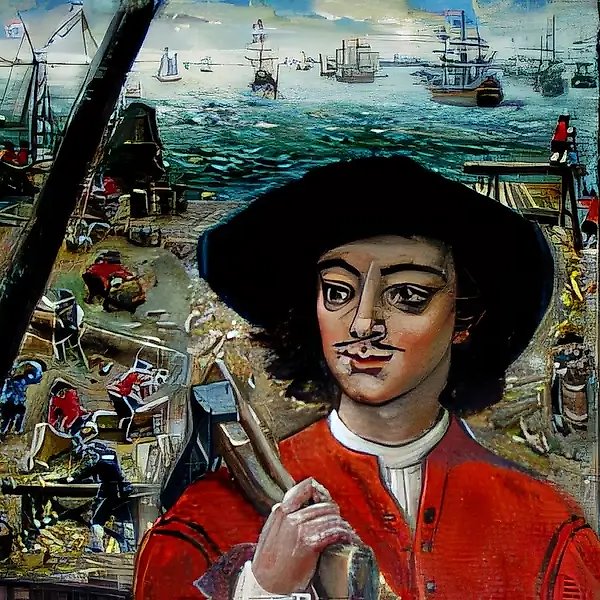 Юность Петра, 1999, холст, масло, 122x61. Собственность автора