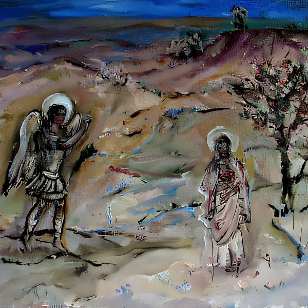 Благовещение, 1995, холст, масло, 35x28. Собственность автора