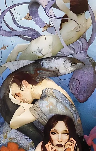 Mysteries of dreams, 1998, paper, water-color, 74х32
