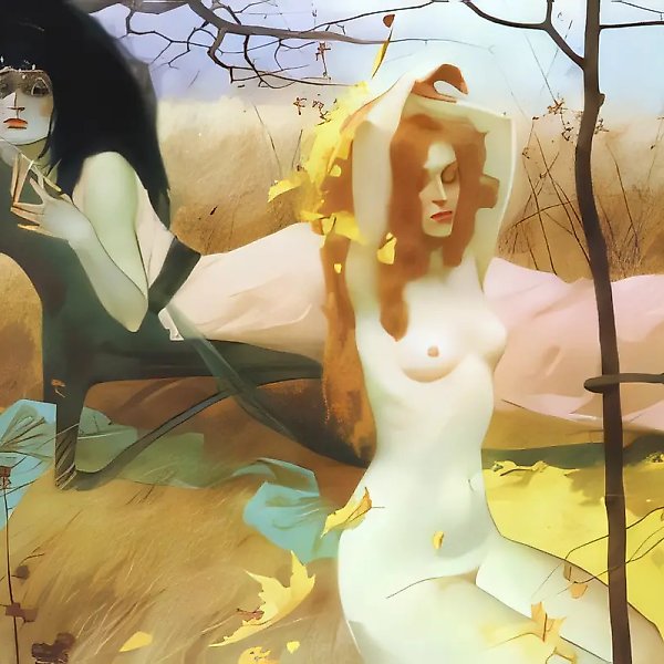 Fall of the leaves, 1999, oil on canvas, 80х120
