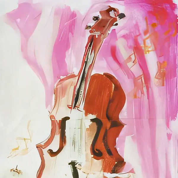 Натюрморт. Скрипка и яблоко, 1999, доска, гуашь, 55x45
