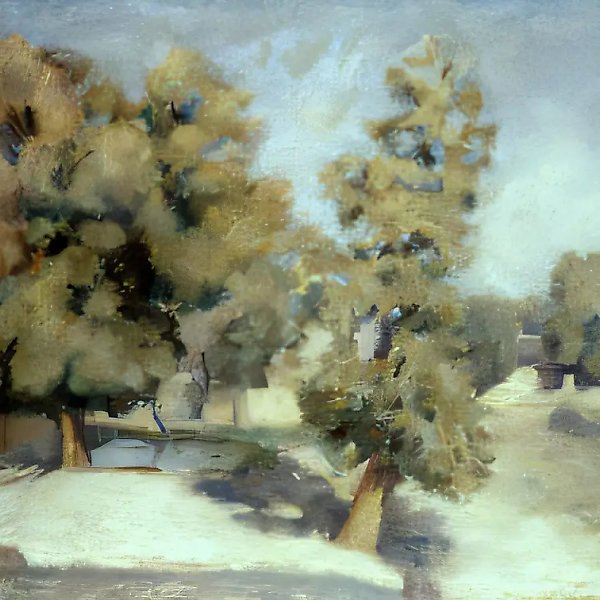 Самарканд. Деревья, 1930, холст, масло, 55х90 Владельцы Рубанов В.И. и Рубанова Е.И.