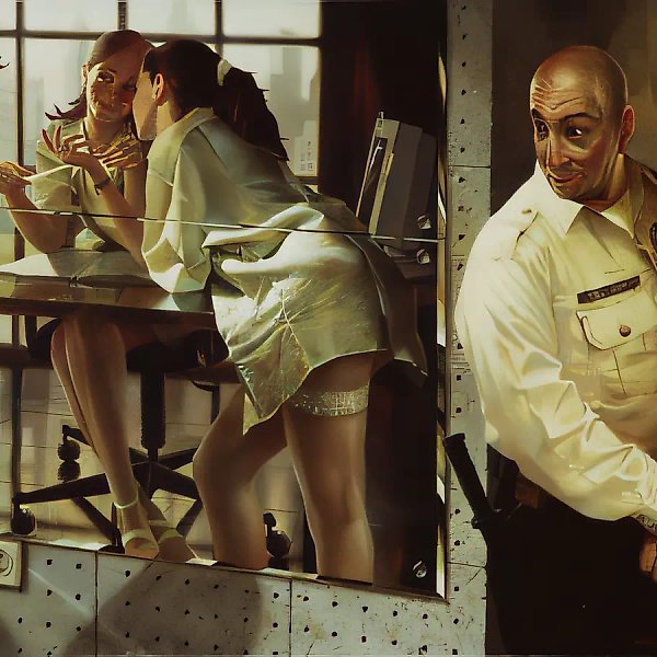 男性的目光，2001年，混合媒介，130x110。作者自藏。