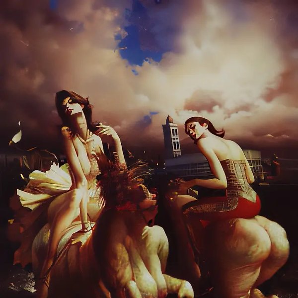 Inspired and brought down to land, 2001, mixed technique, 145х100 Author`s property