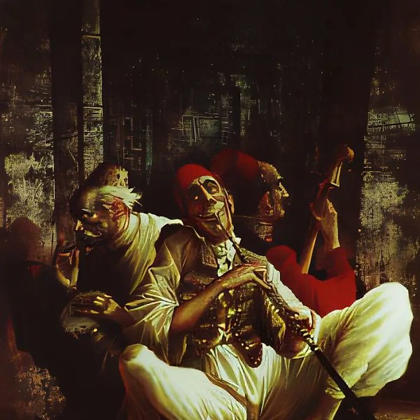 Musicians, 2001, mixed technique, 125х100 Author`s property