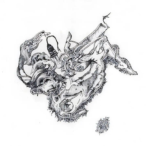 Без названия, 1999, бумага, перо, 21,3x29,7