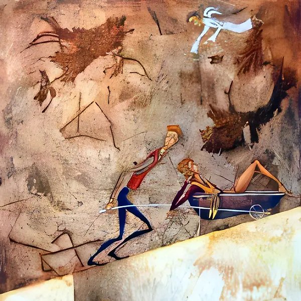 逃离伊甸园,1999年,布面油画,110×80