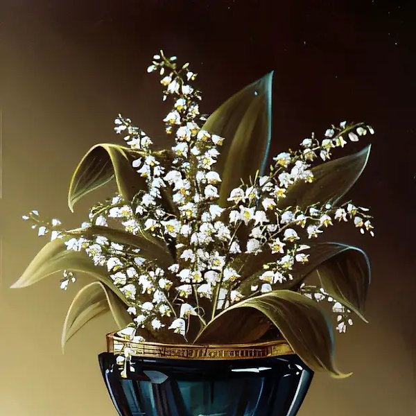 Ландыши, 2001, масло на холсте, 33x22