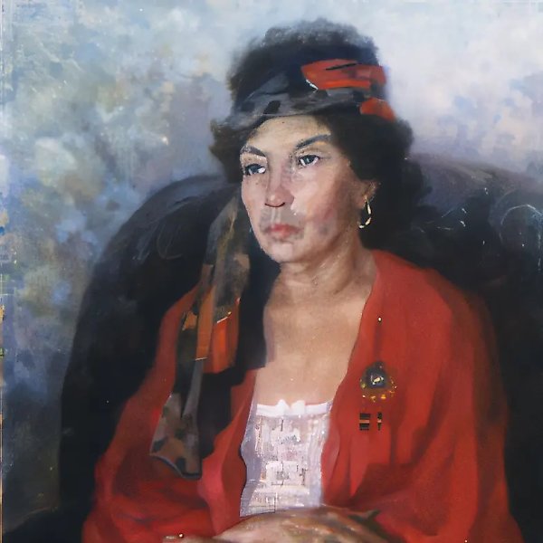 А. Оранская. Портрет И.М., 1999, холст, масло, 70х70 Частное собрание. Россия