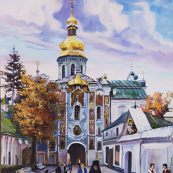 А. Оranskaya. Kiev. Kievo-Pecherskaia Lavra, 0, oil on canvas,