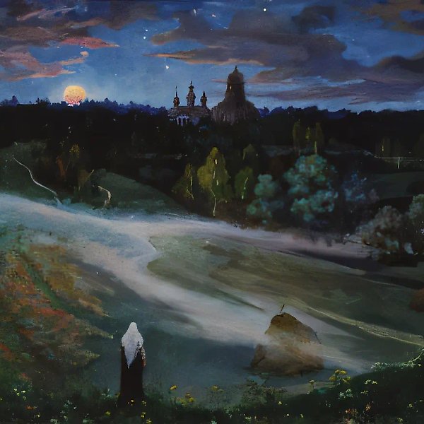 А. Оranskaya. Khotkovo. Meditation, 0, oil on canvas,