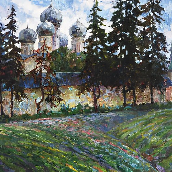 А. Оranskaya. By the walls of Kirillo-Belozersky cloister, 0, oil on canvas,