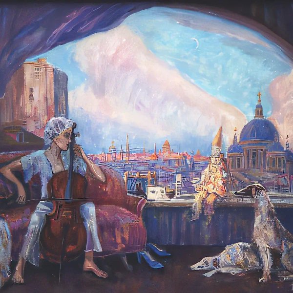 D.涅博加托夫。《白夜的音乐》,2000年,布面油画,60×80厘米,350美元