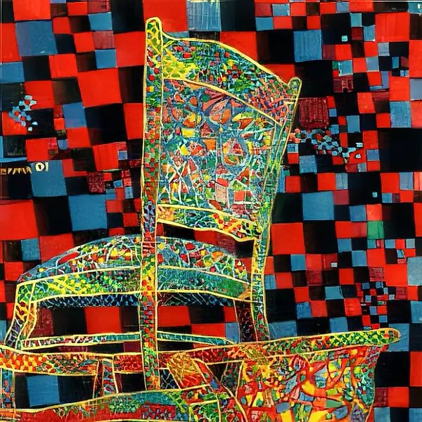 Стулья, 2001, бумага, гуашь, 59x69, $600