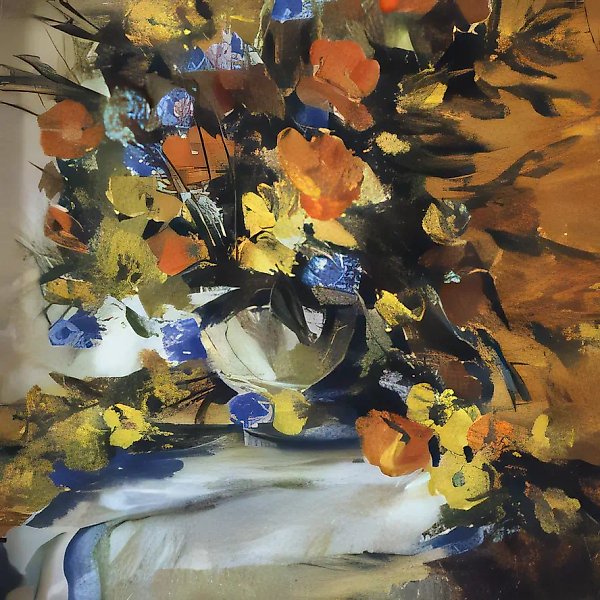 静物画,2000年,布面油画,75x75厘米。私人收藏。