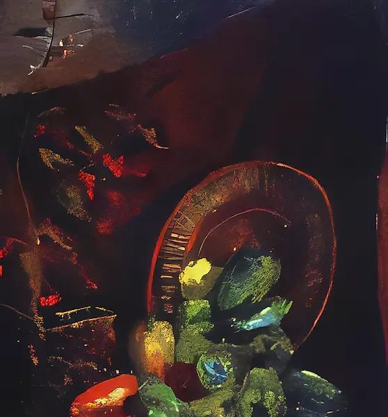 静物,2000年,布面油画,120×74厘米。私人收藏,美国。