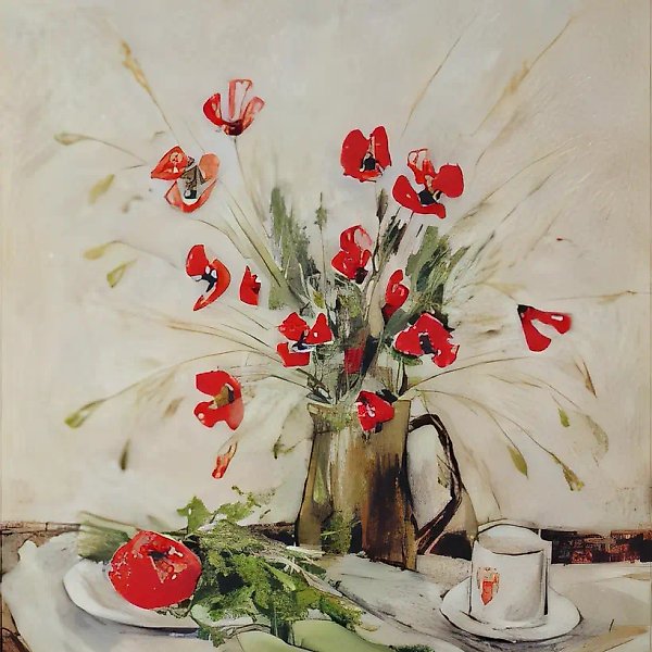 Маки, 1999, холст, масло, 69х65 Собственность автора