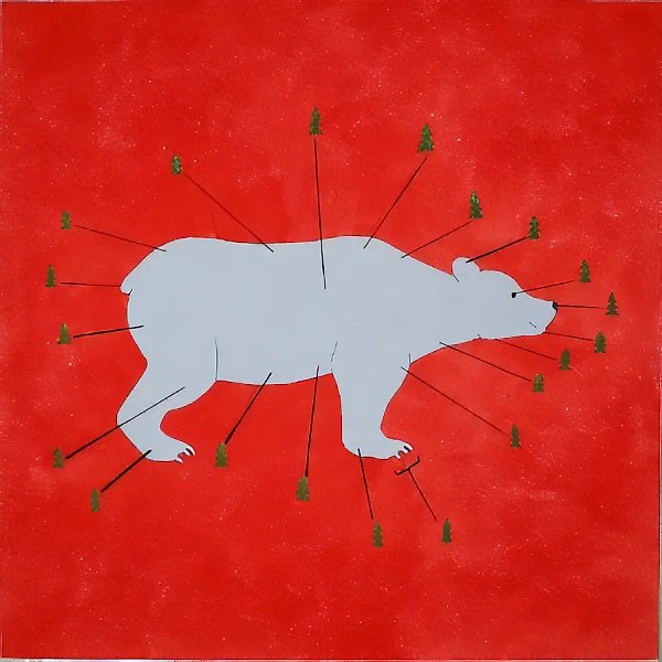 Серый медведь, 2009, масло на холсте