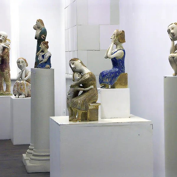 At the solo exhibition at the Russian Academy of Arts, 2006