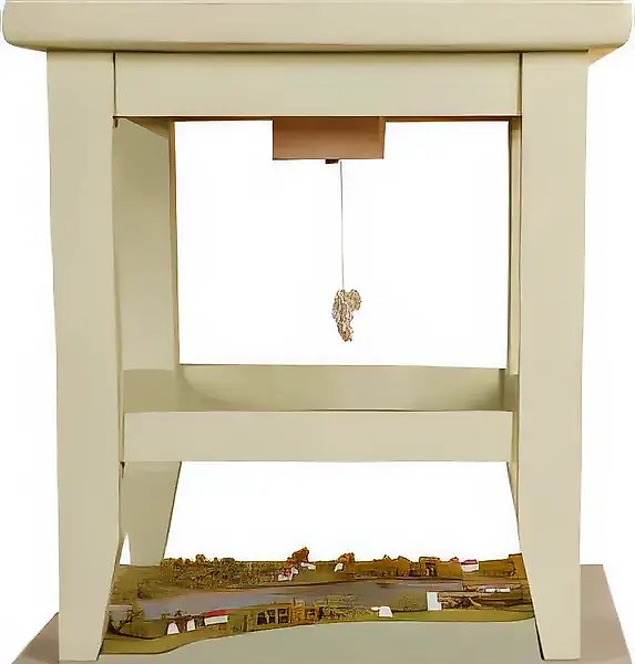 Табурет, 2001, смешанная техника, 110x50 см