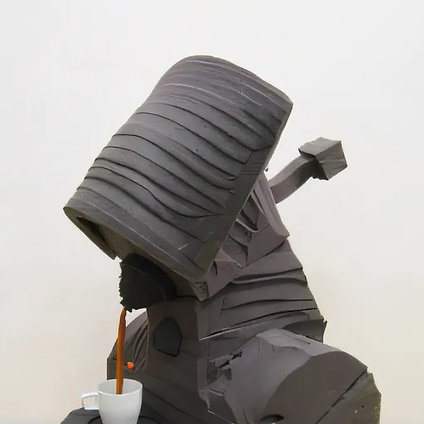 «Кофемашина», 2005, поролон, акриловый спрей