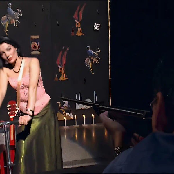 Shooting-gallery, 2002, documentation of performance, MAK Museum, Vienna,