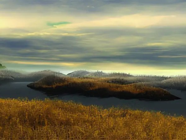 Black river, 2004, lightbox, 2800mm X 800mm sound- James Welburn