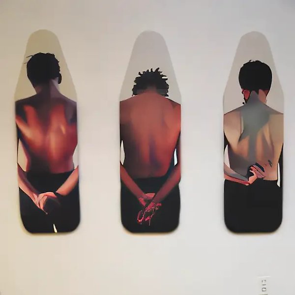 Ironing boards, 2001, installation,