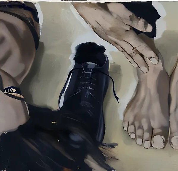 Без четверти два, 2007, масло на холсте, 96x200