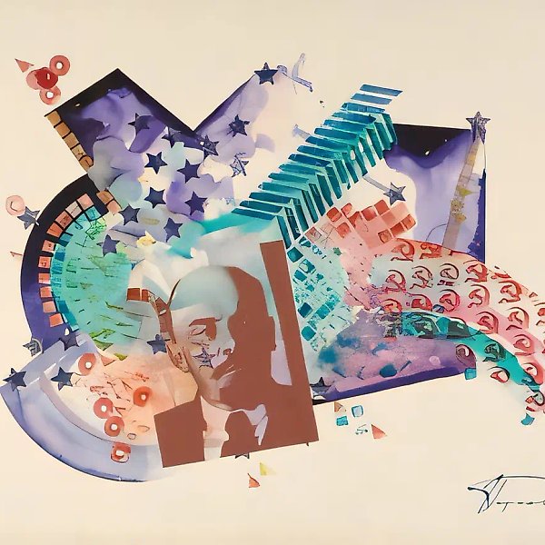 Композиция конструктивизма, 1990, бумага, смешанная техника, 67x93