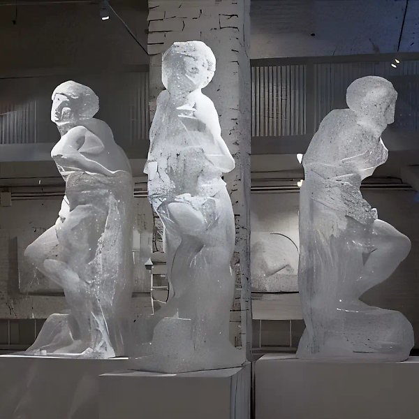 Раб, 2010, пластиковая сетка, термоформовка, 220x100x100 см. Тираж 3