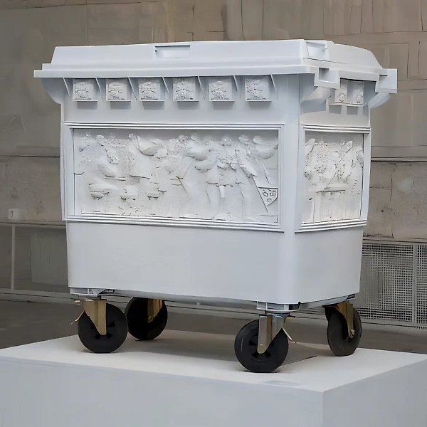 Саркофаг, 2010, мусорное ведро, формованный пластик, 122x122x77 см. Тираж 3