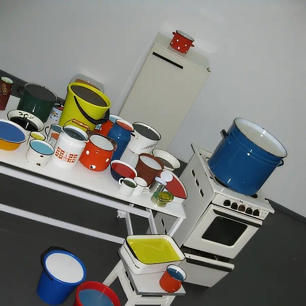 Пломбирование, 2009, эмалированная посуда, плитка