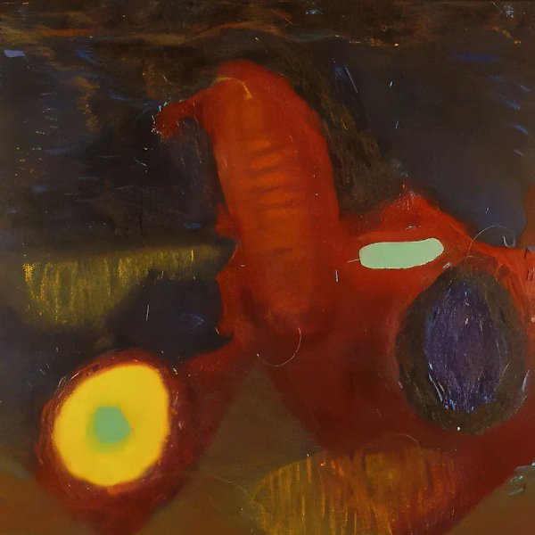 Античный розовый, 1990, холст, масло, 150x150