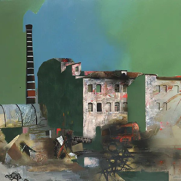 Ландшафт. Воспоминание о революции, 1987, холст, масло, 160х200 Частная коллекция. Германия