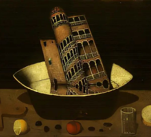 Пицца по-венециански, 1993, холст, масло, 60х120 Частная коллекция. Австрия