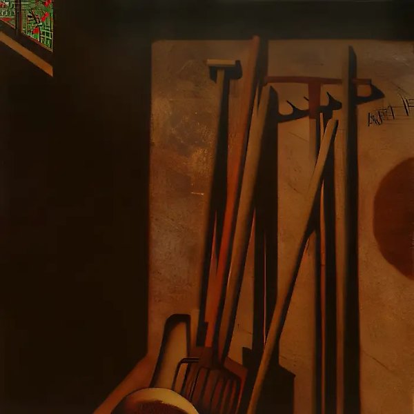 Сарай, 1994, холст, масло, 150х120 Собственность автора