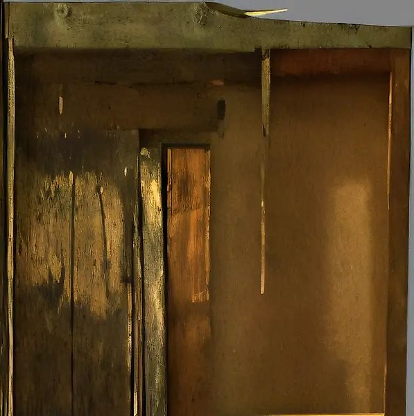 Под вечер, 1988, предметно-структурный рельеф, 172х130