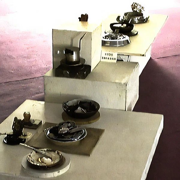 Меню автора, 1987, скульптура, 10 объектов