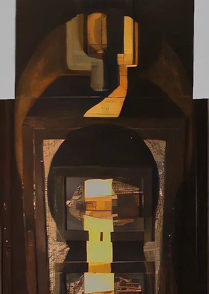 Motherhood, 1987, wood, oil, 195x100