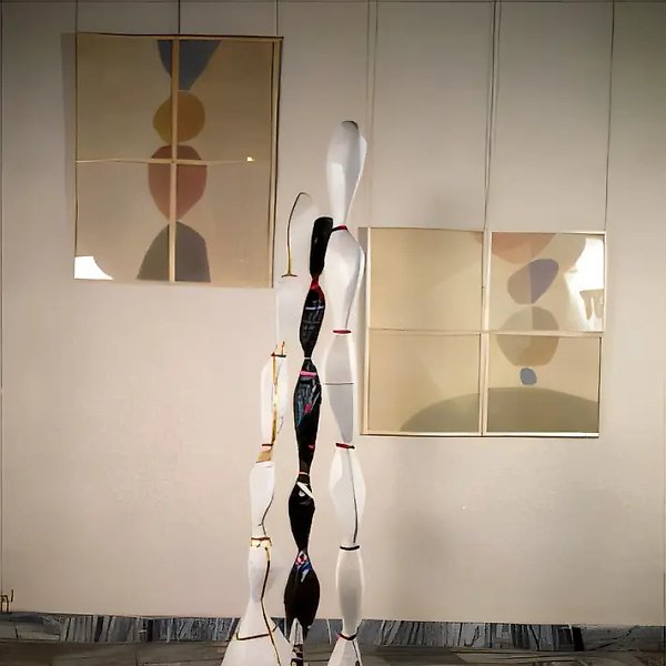 Литургические мотивы, 1990, папье-маше, коллаж, в — 200 см, 210 см, 189 см