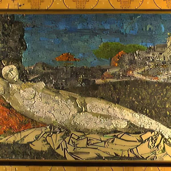 Sleeping Venus, 1990, collage, 131x74