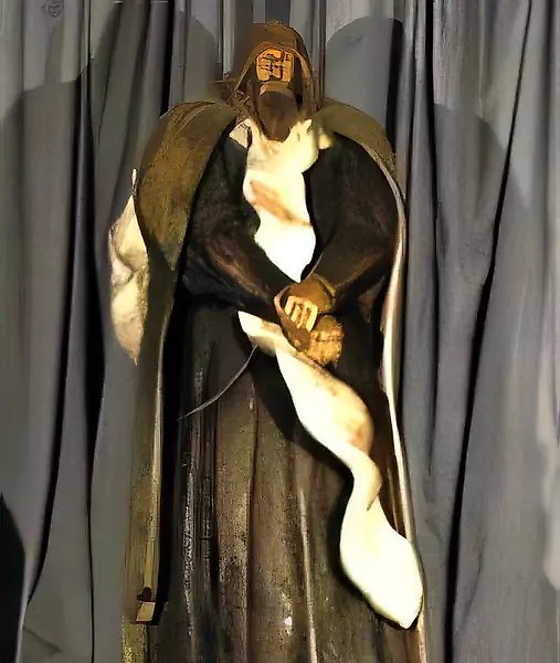 Alexander Peresvet, 1978, mahogany, tinting, 200x80x75