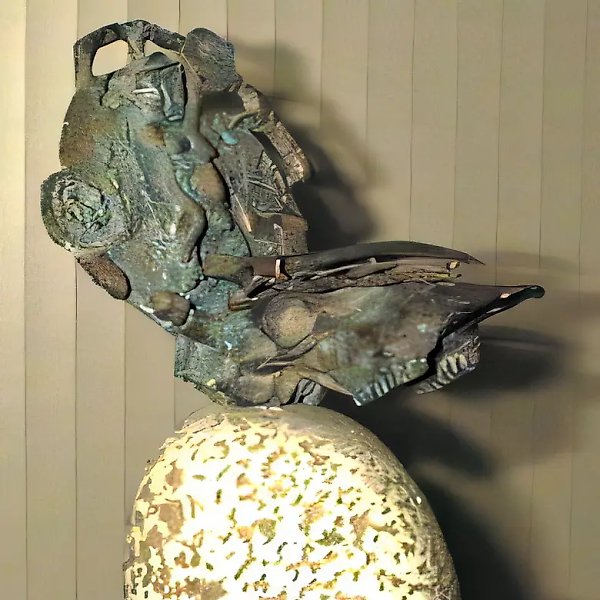Язычество N8, 1990, бронза, мрамор, 85х80х60