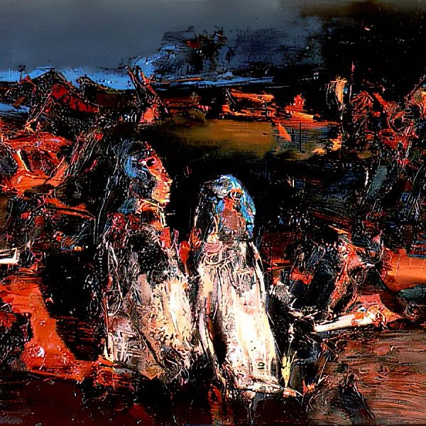 Работники, 1990, холст, масло, 80х100