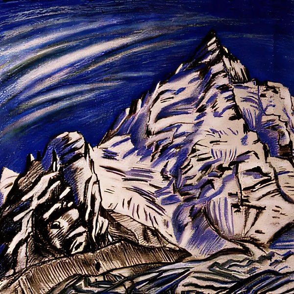 Peak, 1991, pastel, 60x60. $200