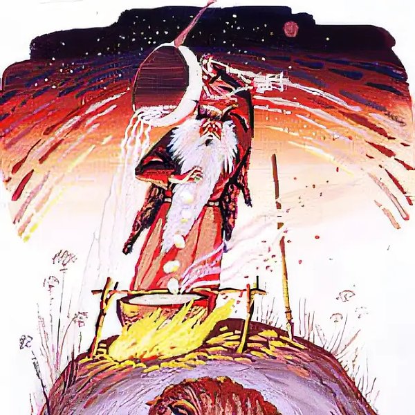 Июнь. Злой месяц, 1991, бумага, гуашь, 55х35 Собственность автора