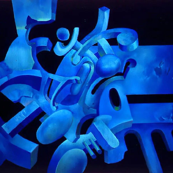 Night Journey, 1988, canvas, oil, acrylic, 150x200. Author`s property