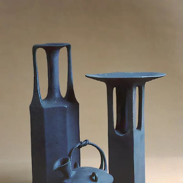 Композиция "В черном", 1989, цветные массы, 40х18 Собственность автора
