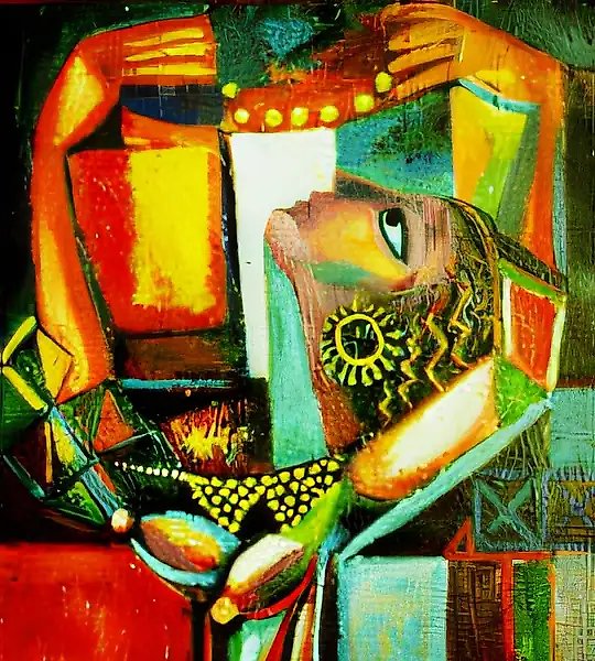 Танец, 1991, картон, масло, 50х80 Собственность автора